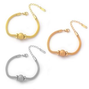 TA281e-Lắc tay nữ titan bi phun cát