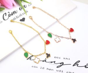 TA286b-Lắc tay nữ titan thời trang LV
