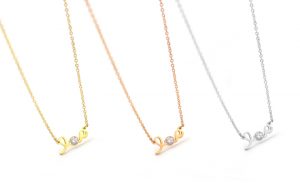 TN435a-Dây chuyền titan chữ love