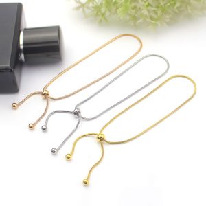 TA298a-Lắc tay titan sợi mì tròn nhỏ siêu xinh