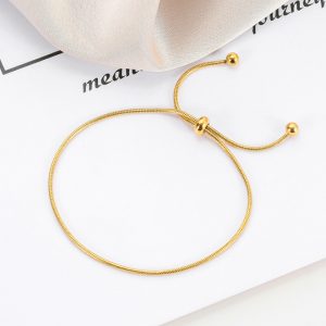TA298c-Lắc tay titan sợi mì tròn nhỏ siêu xinh