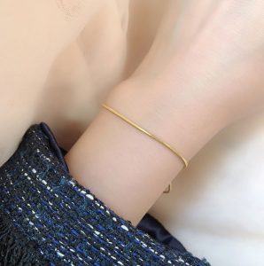 TA298h-Lắc tay titan sợi mì tròn nhỏ siêu xinh