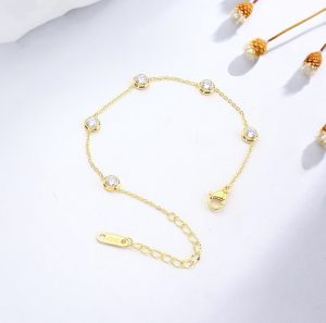 TA300f-Lắc tay titan 5 viên đá tròn nhỏ