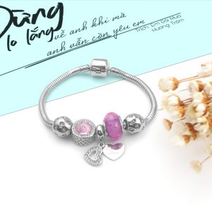 TA306c-Lắc vòng tay titan phong cách Pandora