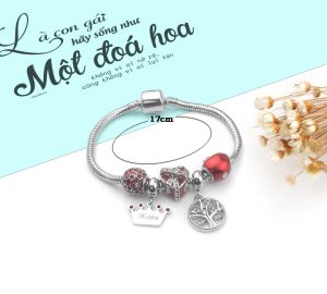 TA307c-Lắc vòng tay titan phong cách Pandora