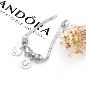 TA310c-Lắc vòng tay titan phong cách Pandora