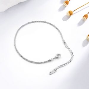 TA651f-Lắc chân titan kiểu dây xoắn
