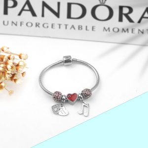 Lắc vòng tay titan phong cách Pandora TA316
