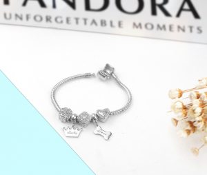 Lắc vòng tay titan phong cách Pandora TA317