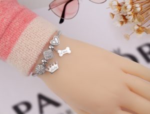 Lắc vòng tay titan phong cách Pandora TA317