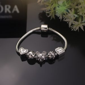 Vòng tay titan pandora không gỉ chuột mickey