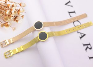 TV116d-Vòng tay titan mặt tròn số la mã thời trang BVL