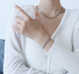 Combo 2 món dây chuyền và lắc tay đuôi phụng