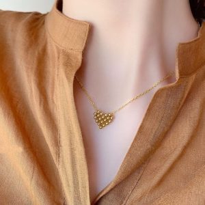 Dây chuyền titan trái tim
