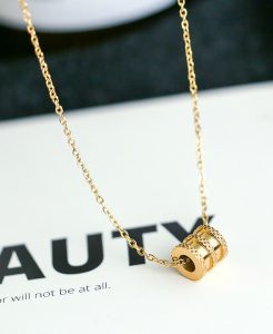 Dây chuyền titan ống tròn nhỏ