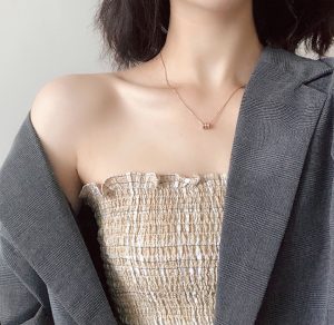 Dây chuyền titan ống tròn nhỏ