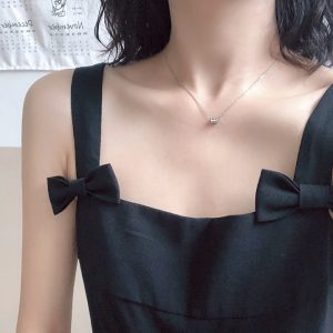 Dây chuyền titan ống tròn nhỏ