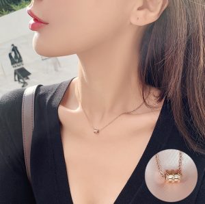 Dây chuyền titan ống tròn nhỏ