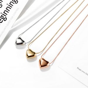 Dây chuyền titan trái tim thời trang