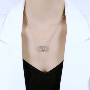 Dây chuyền titan trái tim thời trang