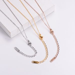 TN529g-Dây chuyền titan trái tim đính 1 viên đá nhỏ