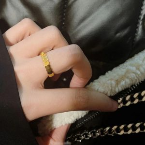 Nhẫn titan vảy rồng thời trang hàn quốc