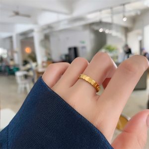 TC179e-Nhẫn titan vảy rồng thời trang hàn quốc