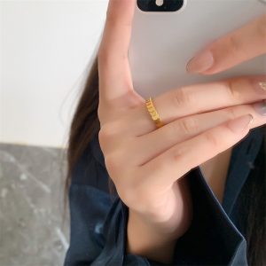 TC179f-Nhẫn titan vảy rồng thời trang hàn quốc