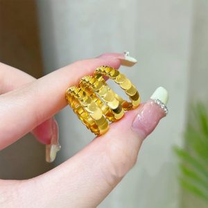 TC179n-Nhẫn titan vảy cá thời trang hàn quốc