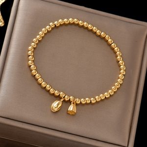TA410d-Vòng tay bi gắn phụ kiện hình búp hoa sen