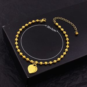 TA665j-Lắc chân bi titan trái tim love forever 520
