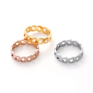 TC184f-nhẫn titan thiết kế kiểu mắc xích độc đáo cá tính