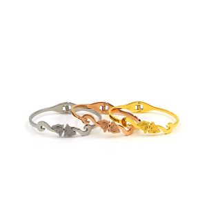 TV166b-Vòng tay titan 2 con hồ ly đối nhau