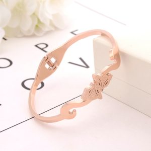 TV166f-Vòng tay titan 2 con hồ ly đối nhau