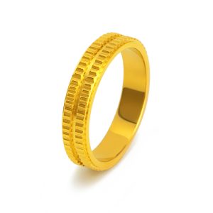 TC190a-Nhẫn titan thời trang bánh răng