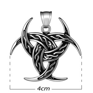 MD016b-Mặt dây chuyền titan nam Nút thắt Celtic