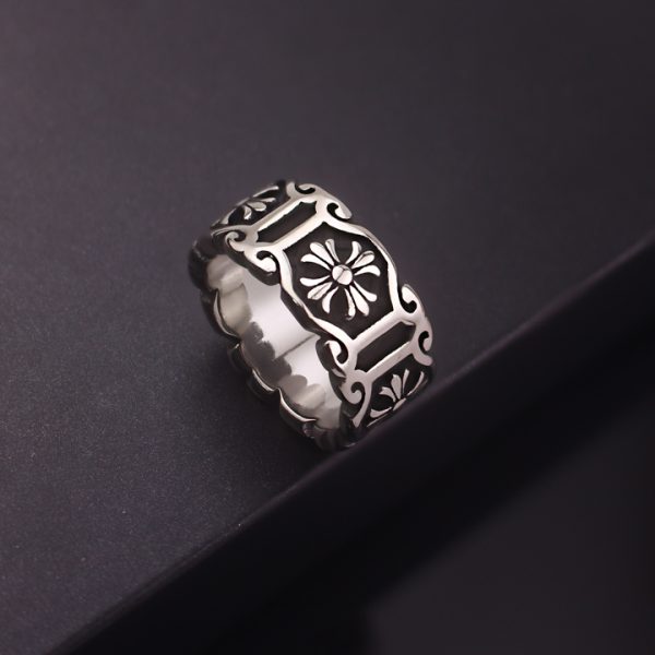 N504d-Nhẫn nam titan phong cách CHOME HEART