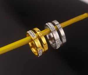 TC201f-Nhẫn nữ titan thời trang cartier