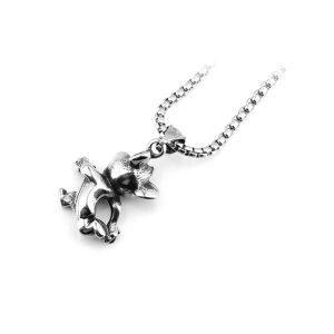 MD066c-Mặt dây chuyền thép titan hình con chuột phim hoạt hình