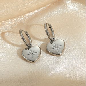 TB044l-Bông tai nữ titan trái tim