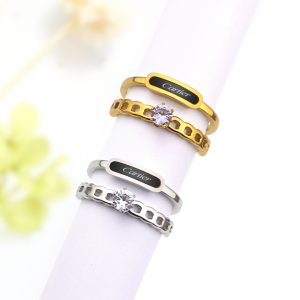 TC207f-Nhẫn nữ titan thời trang cartier