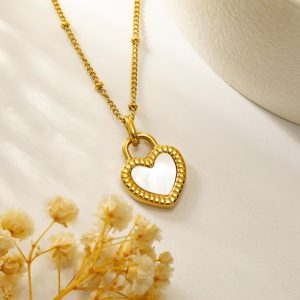 TN520a-Dây chuyền nữ titan trái tim