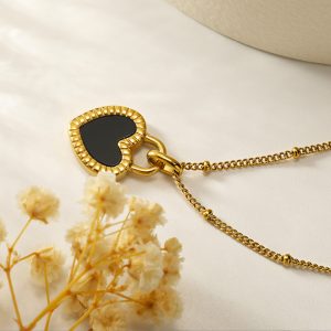TN520b-Dây chuyền nữ titan trái tim