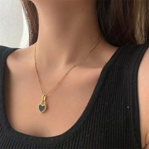 TN520e-Dây chuyền nữ titan trái tim