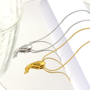TN695c-Dây chuyền nữ titan mặt hình con cá voi