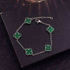 TA146e-Lắc tay titan hoa 4 cánh van cleef loại bông nhỏ 1,1cm