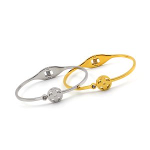 TV188b-Vòng tay nữ titan thời trang LV