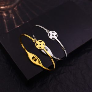 TV188c-Vòng tay nữ titan thời trang LV