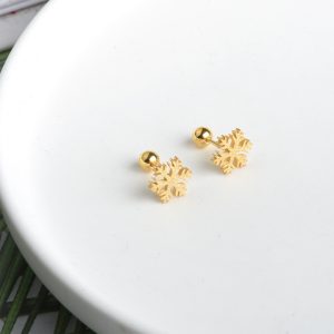 TB223b-Bông tai nữ titan bông hoa tuyết