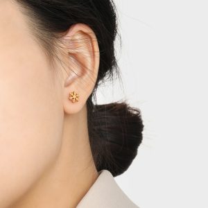 TB223j-Bông tai nữ titan bông hoa tuyết